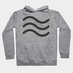 Minimal Ocean Lines Hoodie